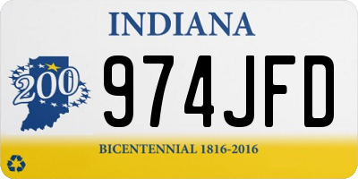 IN license plate 974JFD