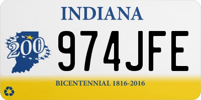 IN license plate 974JFE