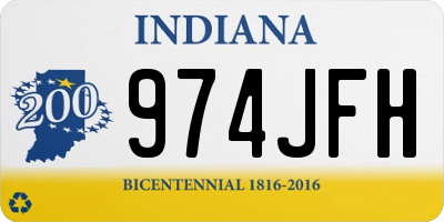 IN license plate 974JFH