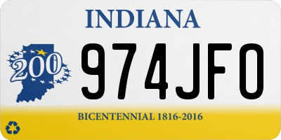 IN license plate 974JFO