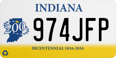 IN license plate 974JFP