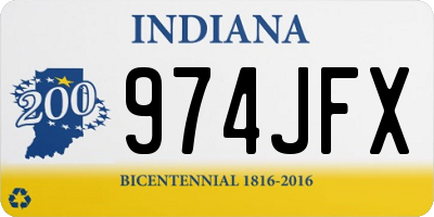 IN license plate 974JFX