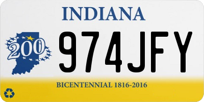 IN license plate 974JFY