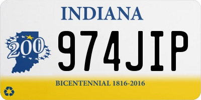 IN license plate 974JIP