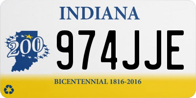 IN license plate 974JJE