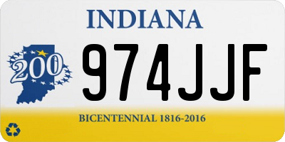 IN license plate 974JJF