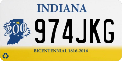 IN license plate 974JKG