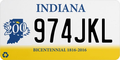 IN license plate 974JKL