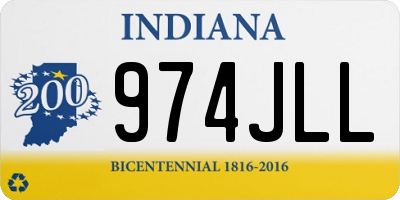 IN license plate 974JLL
