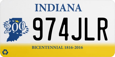 IN license plate 974JLR