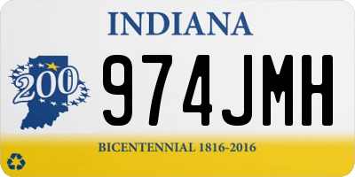 IN license plate 974JMH