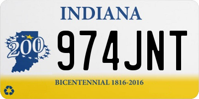 IN license plate 974JNT