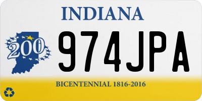 IN license plate 974JPA