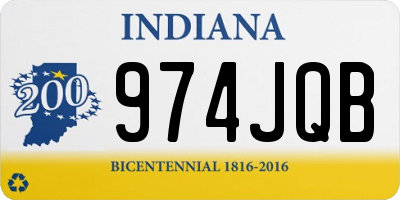 IN license plate 974JQB
