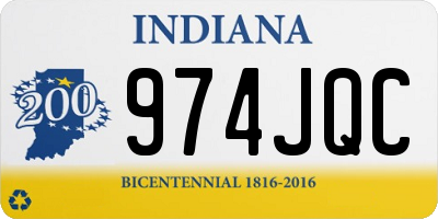 IN license plate 974JQC