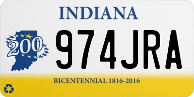 IN license plate 974JRA