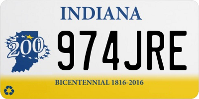 IN license plate 974JRE