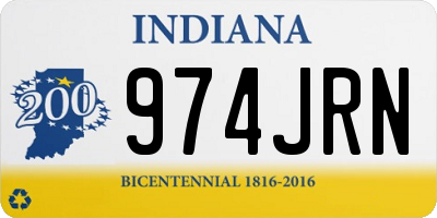 IN license plate 974JRN