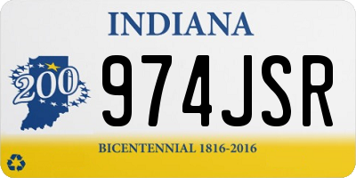 IN license plate 974JSR