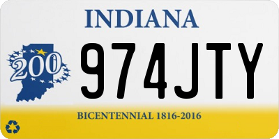 IN license plate 974JTY