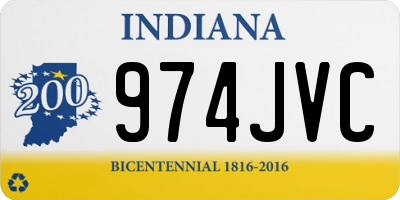 IN license plate 974JVC