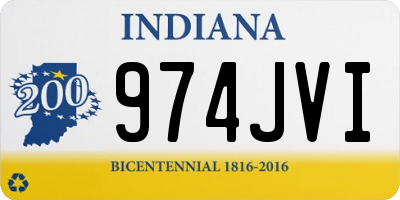 IN license plate 974JVI