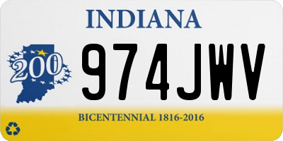 IN license plate 974JWV