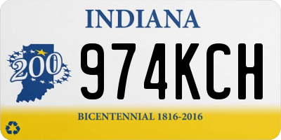 IN license plate 974KCH