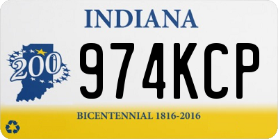 IN license plate 974KCP
