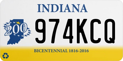 IN license plate 974KCQ