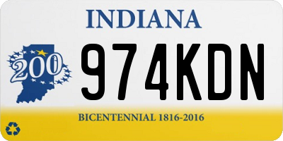 IN license plate 974KDN