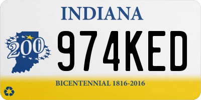 IN license plate 974KED