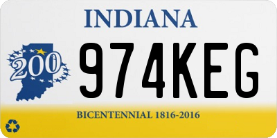 IN license plate 974KEG