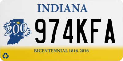 IN license plate 974KFA