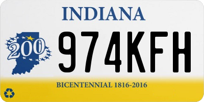 IN license plate 974KFH