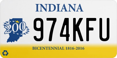 IN license plate 974KFU