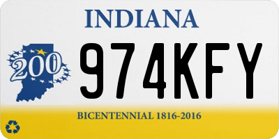 IN license plate 974KFY
