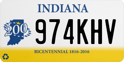 IN license plate 974KHV