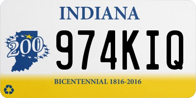 IN license plate 974KIQ