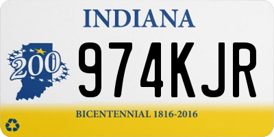 IN license plate 974KJR