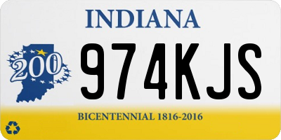 IN license plate 974KJS