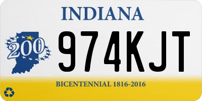 IN license plate 974KJT