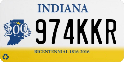 IN license plate 974KKR