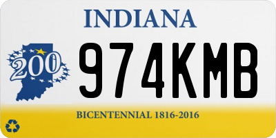 IN license plate 974KMB