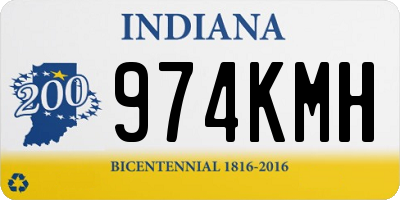IN license plate 974KMH