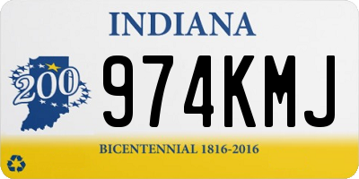 IN license plate 974KMJ