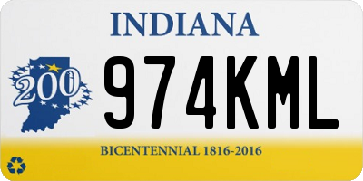 IN license plate 974KML