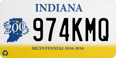 IN license plate 974KMQ