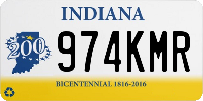 IN license plate 974KMR
