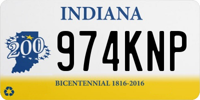 IN license plate 974KNP